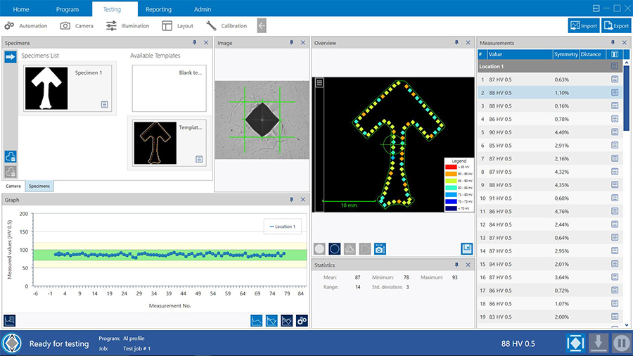 DiaMet Hardness Testing Software